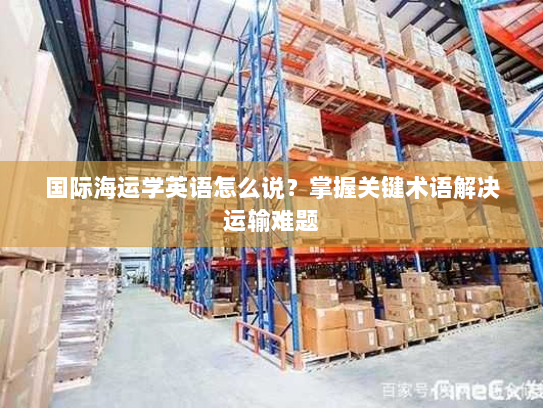 国际海运学英语怎么说？掌握关键术语解决运输难题