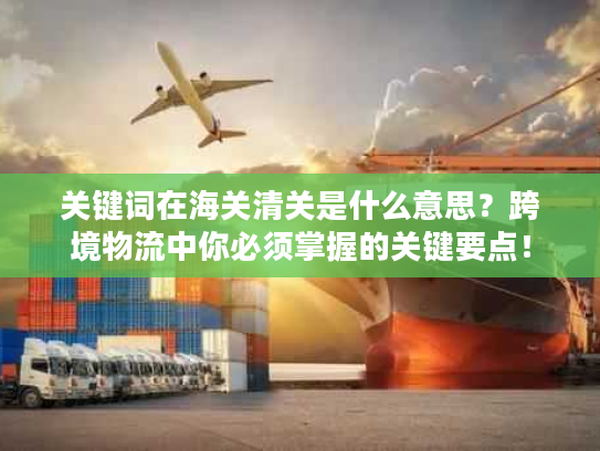 关键词在海关清关是什么意思?跨境物流中你必须掌握的关键要点! 关键词在海关清关是什么意思?跨境物流中你必须掌握的关键要点!