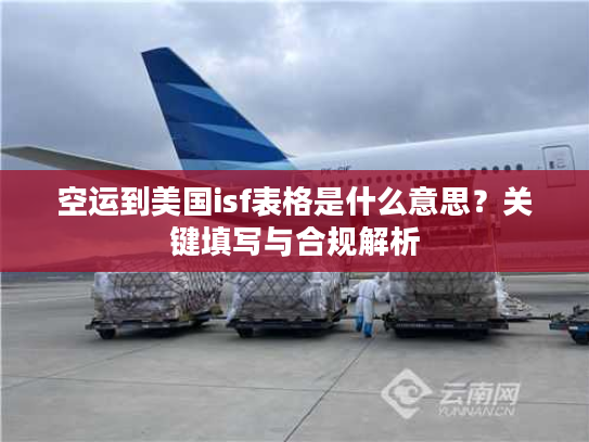 空运到美国isf表格是什么意思？关键填写与合规解析