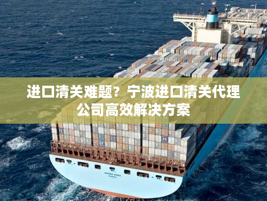 进口清关难题？宁波进口清关代理公司高效解决方案