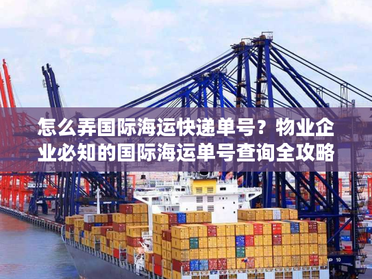 怎么弄国际海运快递单号？物业企业必知的国际海运单号查询全攻略