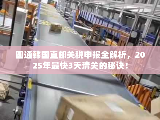 圆通韩国直邮关税申报全解析，2025年最快3天清关的秘诀！