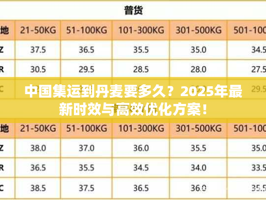中国集运到丹麦要多久？2025年最新时效与高效优化方案！