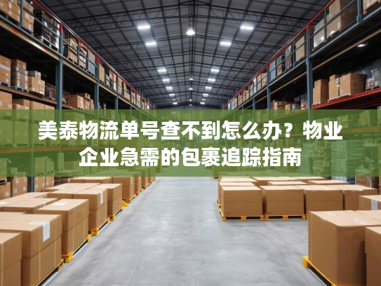 美泰物流单号查不到怎么办？物业企业急需的包裹追踪指南