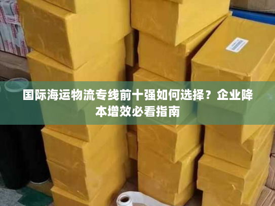 国际海运物流专线前十强如何选择？企业降本增效必看指南