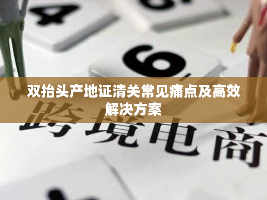 双抬头产地证清关常见痛点及高效解决方案