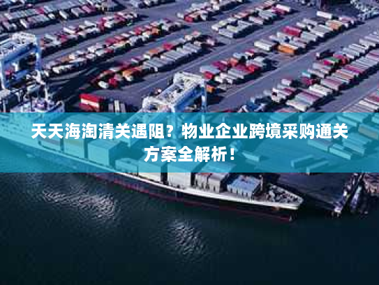 天天海淘清关遇阻?物业企业跨境采购通关方案全解析! 天天海淘清关遇阻?物业企业跨境采购通关方案全解析!