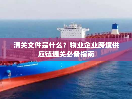 清关文件是什么？物业企业跨境供应链通关必备指南