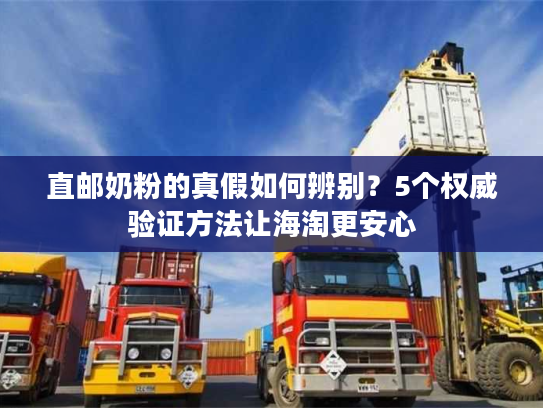 直邮奶粉的真假如何辨别？5个权威验证方法让海淘更安心
