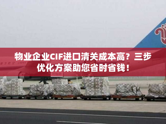 物业企业CIF进口清关成本高？三步优化方案助您省时省钱！