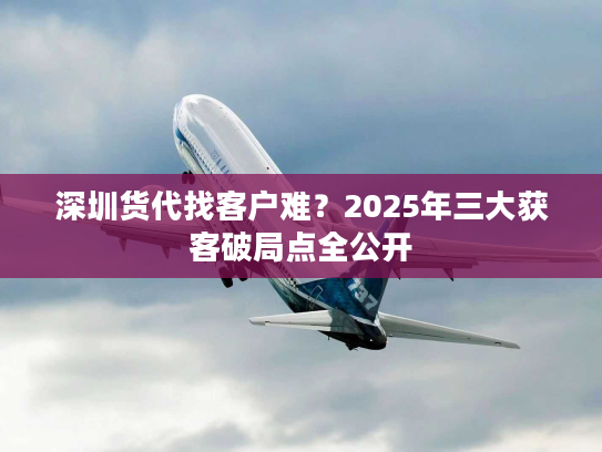 深圳货代找客户难？2025年三大获客破局点全公开