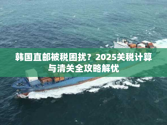 韩国直邮被税困扰？2025关税计算与清关全攻略解忧