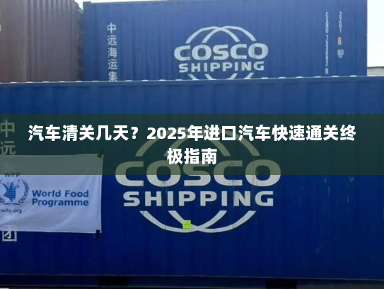 汽车清关几天？2025年进口汽车快速通关终极指南