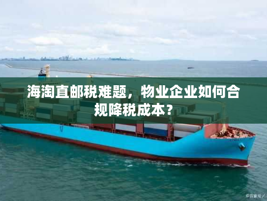 海淘直邮税难题，物业企业如何合规降税成本？