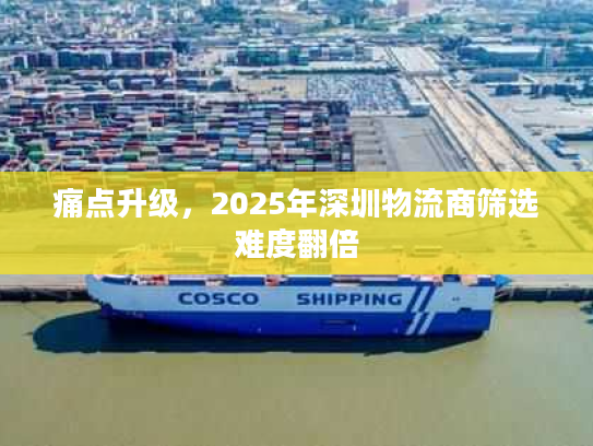 痛点升级，2025年深圳物流商筛选难度翻倍