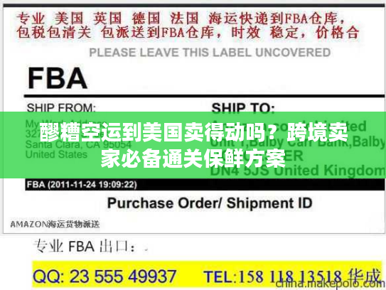 醪糟空运到美国卖得动吗？跨境卖家必备通关保鲜方案