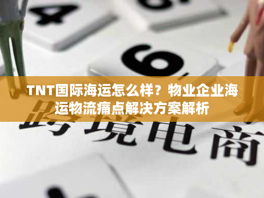 TNT国际海运怎么样？物业企业海运物流痛点解决方案解析