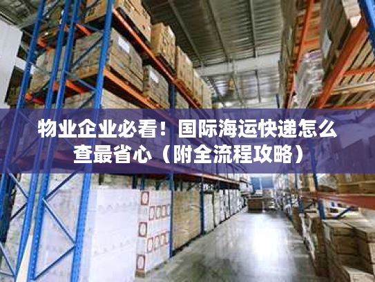 物业企业必看！国际海运快递怎么查最省心（附全流程攻略）