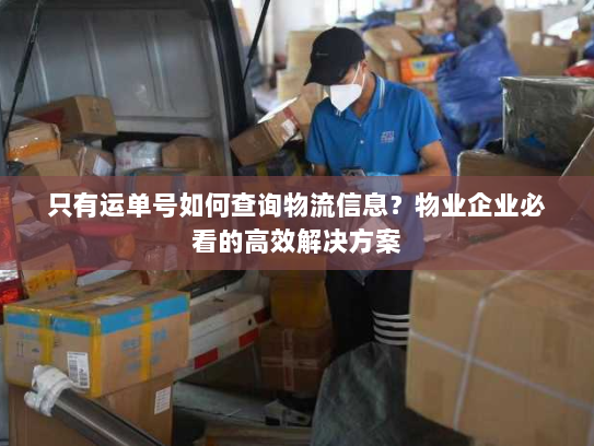 只有运单号如何查询物流信息？物业企业必看的高效解决方案