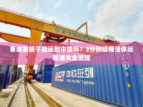 柬埔寨蝎子能运到中国吗？3分钟读懂活体运输通关全流程