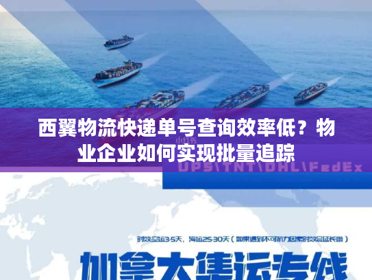 西翼物流快递单号查询效率低？物业企业如何实现批量追踪