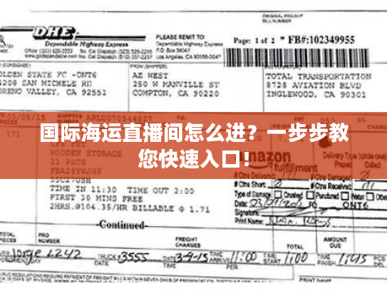 国际海运直播间怎么进？一步步教您快速入口！