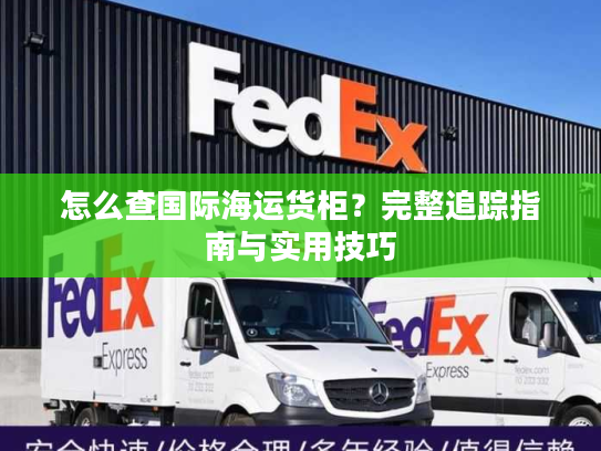 怎么查国际海运货柜？完整追踪指南与实用技巧