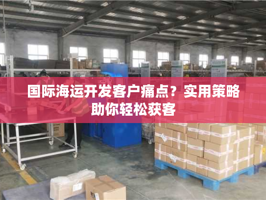 国际海运开发客户痛点？实用策略助你轻松获客