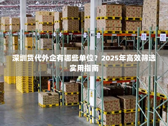 深圳货代外企有哪些单位？2025年高效筛选实用指南