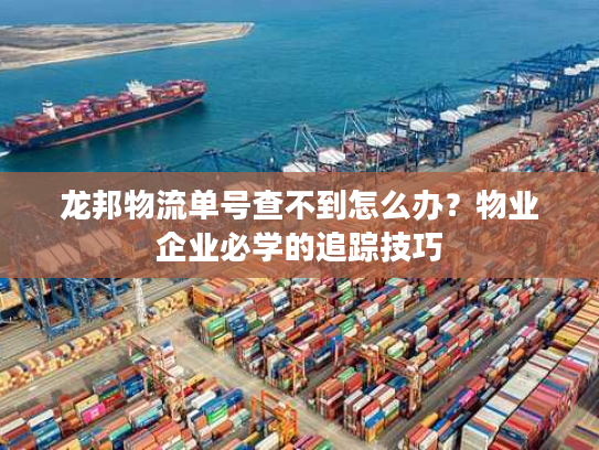 龙邦物流单号查不到怎么办?物业企业必学的追踪技巧 龙邦物流单号查不到怎么办?物业企业必学的追踪技巧