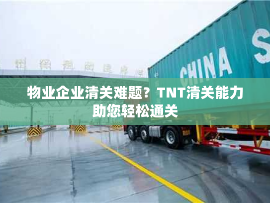 物业企业清关难题？TNT清关能力助您轻松通关