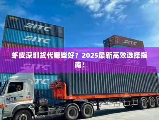 虾皮深圳货代哪些好?2025最新高效选择指南! 虾皮深圳货代哪些好?2025最新高效选择指南!