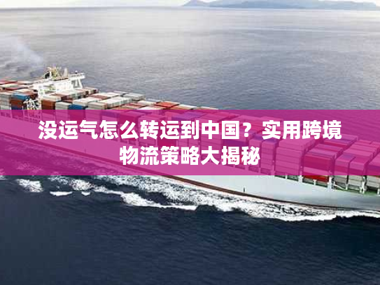 没运气怎么转运到中国？实用跨境物流策略大揭秘