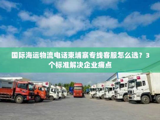 国际海运物流电话柬埔寨专线客服怎么选？3个标准解决企业痛点