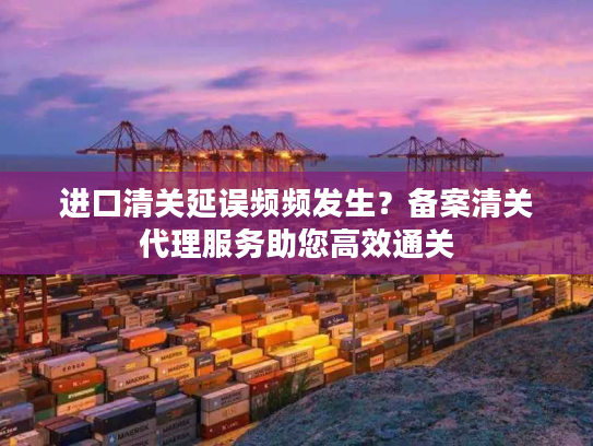 进口清关延误频频发生？备案清关代理服务助您高效通关