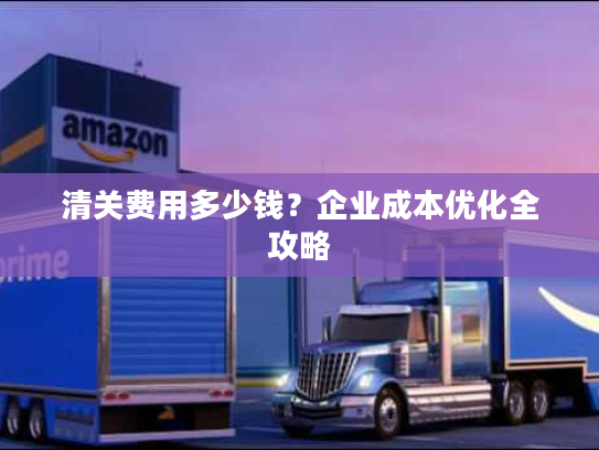 清关费用多少钱?企业成本优化全攻略 清关费用多少钱?企业成本优化全攻略