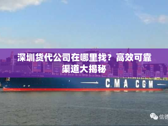 深圳货代公司在哪里找？高效可靠渠道大揭秘