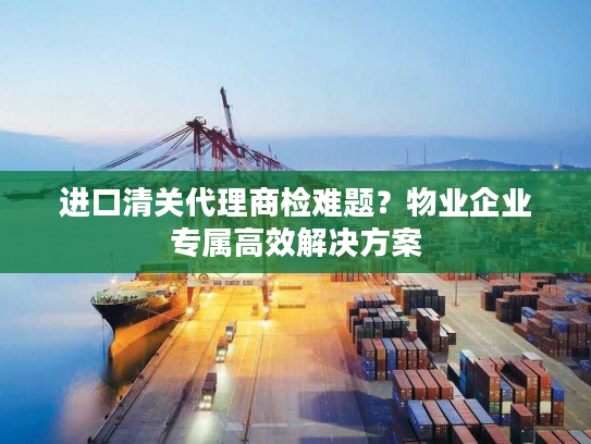 进口清关代理商检难题？物业企业专属高效解决方案