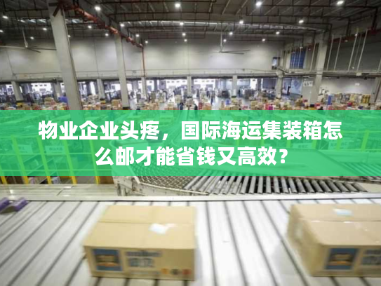 物业企业头疼，国际海运集装箱怎么邮才能省钱又高效？