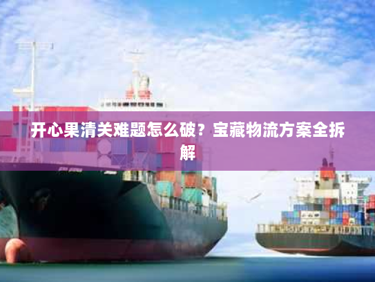 开心果清关难题怎么破？宝藏物流方案全拆解
