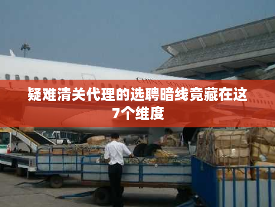疑难清关代理的选聘暗线竟藏在这7个维度