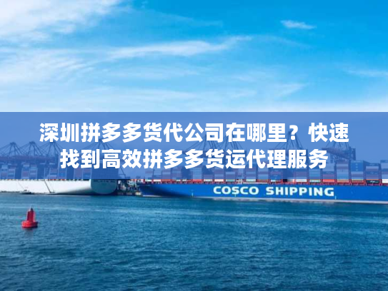 深圳拼多多货代公司在哪里?快速找到高效拼多多货运代理服务 深圳拼多多货代公司在哪里?快速找到高效拼多多货运代理服务