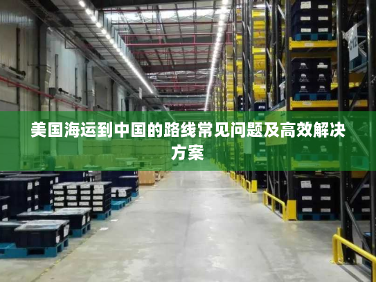 美国海运到中国的路线常见问题及高效解决方案