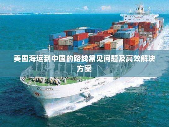 美国海运到中国的路线常见问题及高效解决方案