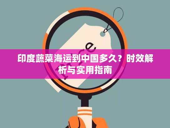 印度蔬菜海运到中国多久？时效解析与实用指南