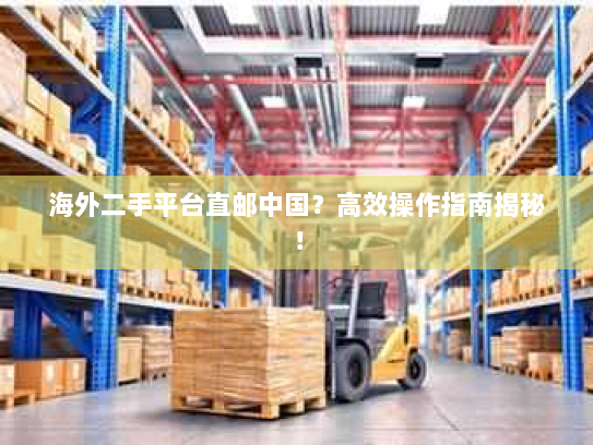 海外二手平台直邮中国?高效操作指南揭秘! 海外二手平台直邮中国?高效操作指南揭秘!