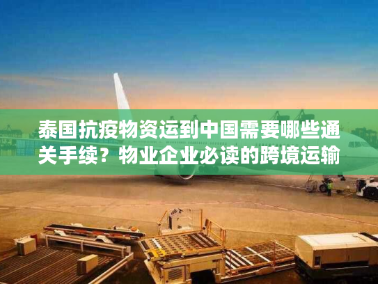 泰国抗疫物资运到中国需要哪些通关手续?物业企业必读的跨境运输指南 泰国抗疫物资运到中国需要哪些通关手续?物业企业必读的跨境运输指南