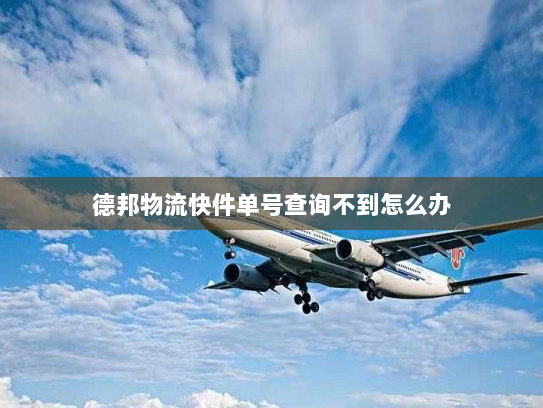 德邦物流快件单号查询不到怎么办 德邦物流快件单号查询不到怎么办