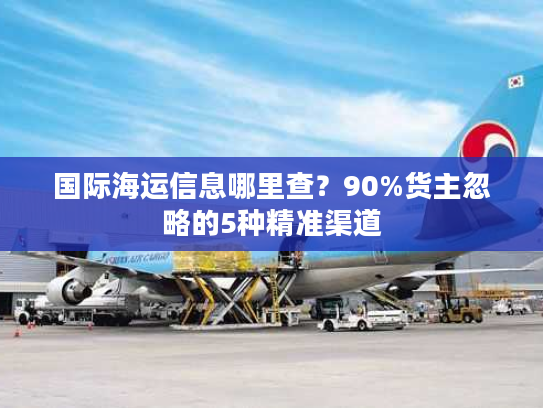 国际海运信息哪里查？90%货主忽略的5种精准渠道