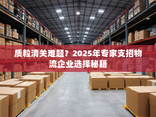 质粒清关难题？2025年专家支招物流企业选择秘籍